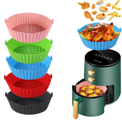 Edible Silicone Round Air Fryer Tray
