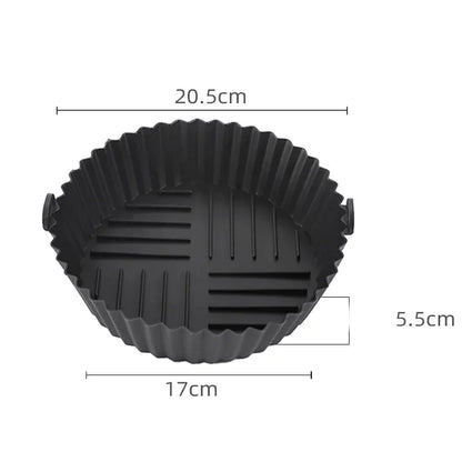 Edible Silicone Round Air Fryer Tray