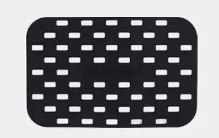 2pcs Black Silicone Mats for Air Fryer