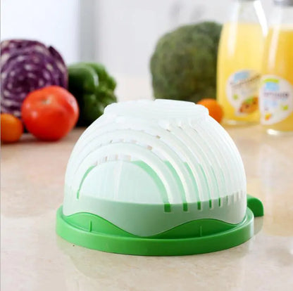 Salad Bowl & Fruit Plate for Cutting and Serving